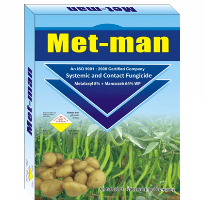 Met-Man-Metalaxyl 8% + Manxozeb 64% WP